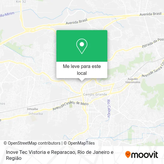 Inove Tec Vistoria e Reparacao mapa