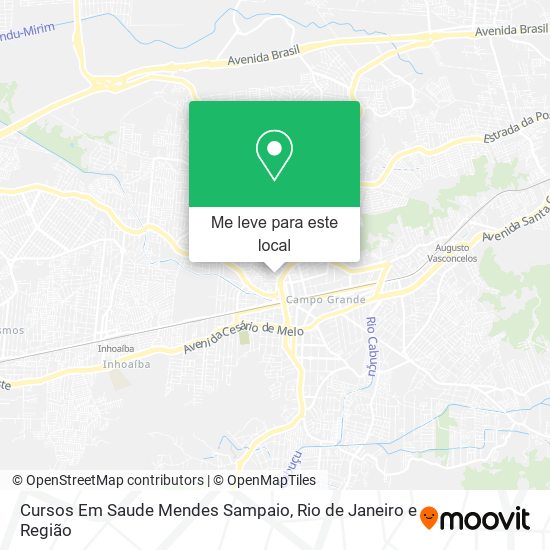 Cursos Em Saude Mendes Sampaio mapa