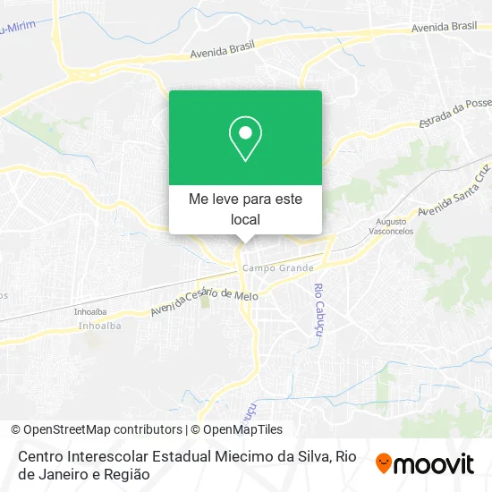 Centro Interescolar Estadual Miecimo da Silva mapa