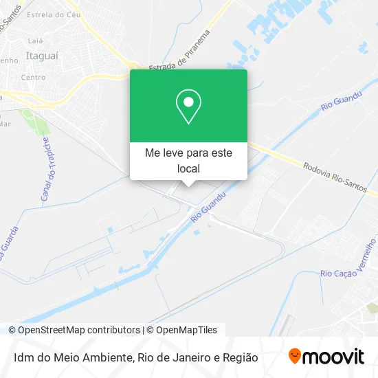 Idm do Meio Ambiente mapa
