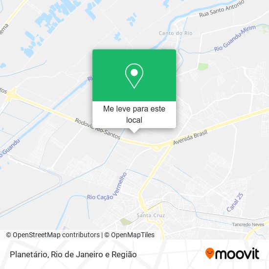 Planetário mapa