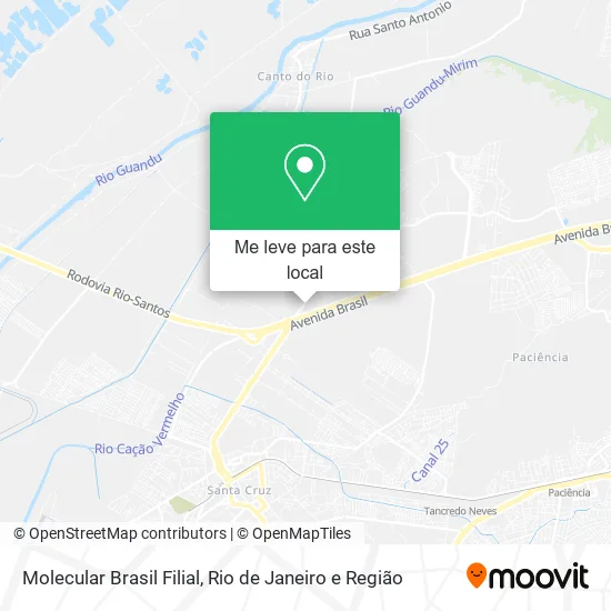 Molecular Brasil Filial mapa