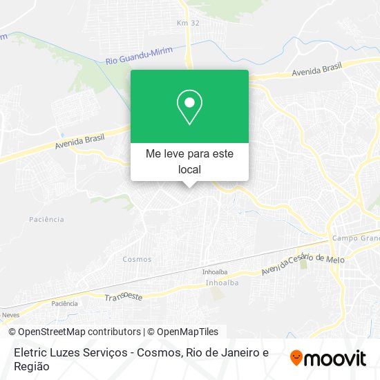Eletric Luzes Serviços - Cosmos mapa