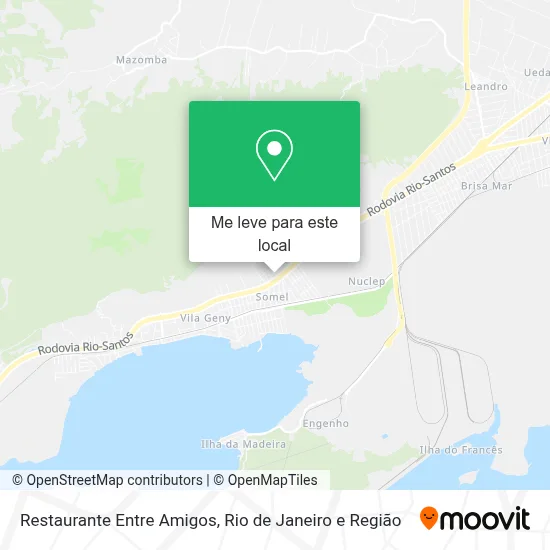 Restaurante Entre Amigos mapa