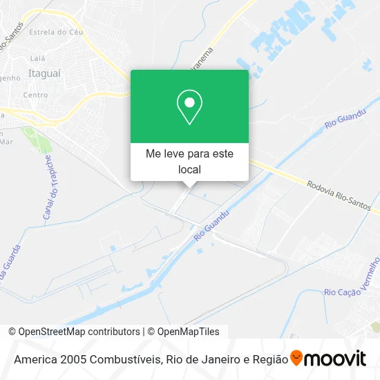 America 2005 Combustíveis mapa