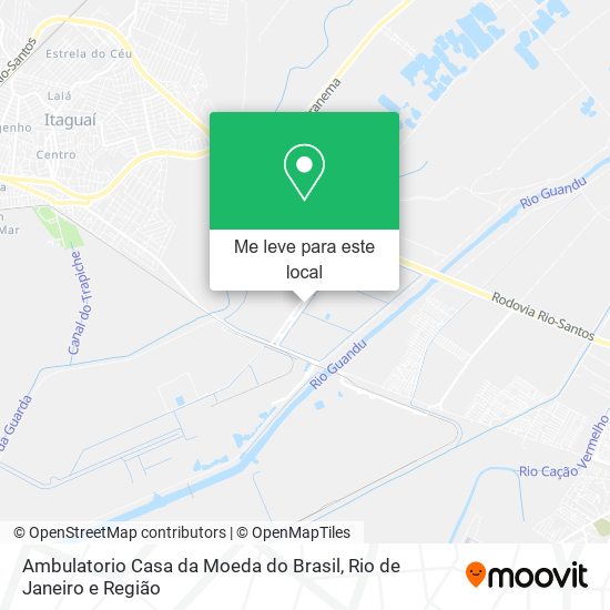 Ambulatorio Casa da Moeda do Brasil mapa