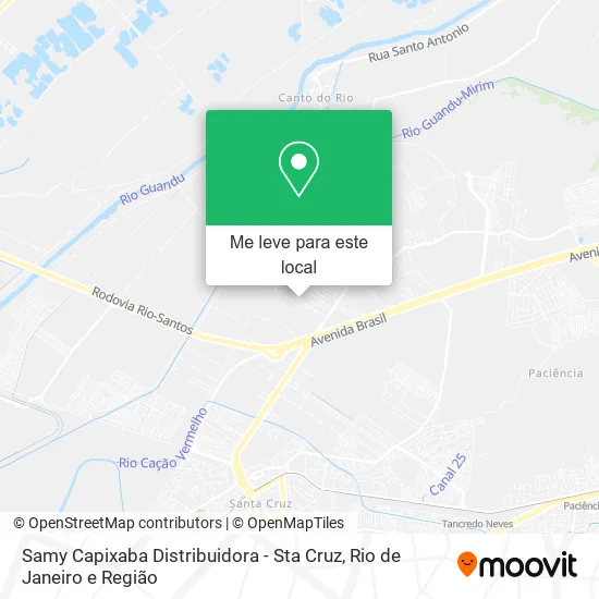 Samy Capixaba Distribuidora - Sta Cruz mapa