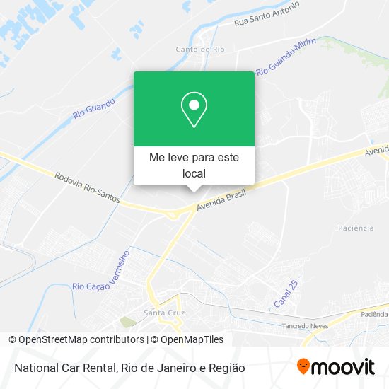 National Car Rental mapa