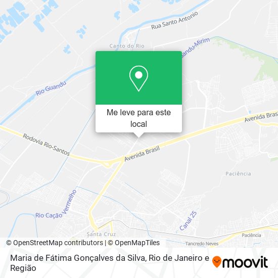 Maria de Fátima Gonçalves da Silva mapa