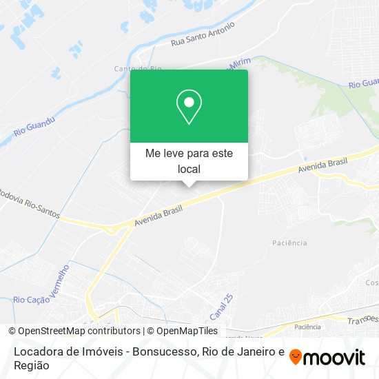 Locadora de Imóveis - Bonsucesso mapa
