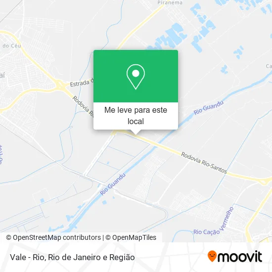 Vale - Rio mapa