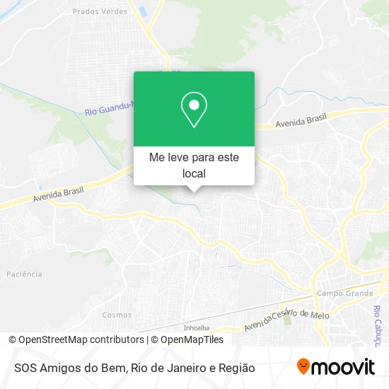 SOS Amigos do Bem mapa