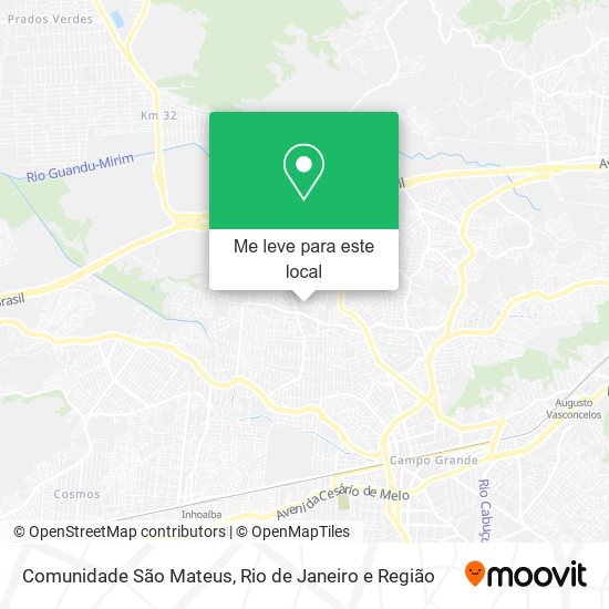 Comunidade São Mateus mapa