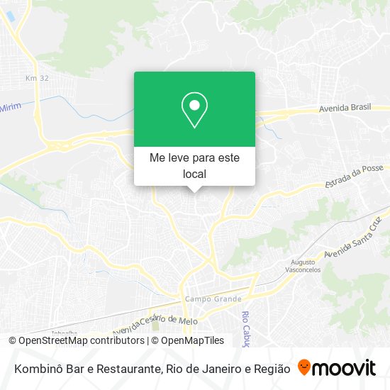 Kombinô Bar e Restaurante mapa