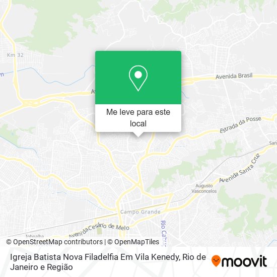 Igreja Batista Nova Filadelfia Em Vila Kenedy mapa