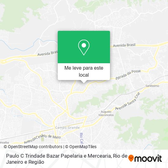 Paulo C Trindade Bazar Papelaria e Mercearia mapa
