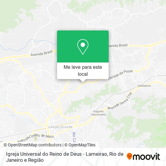 Igreja Universal do Reino de Deus - Lameirao mapa