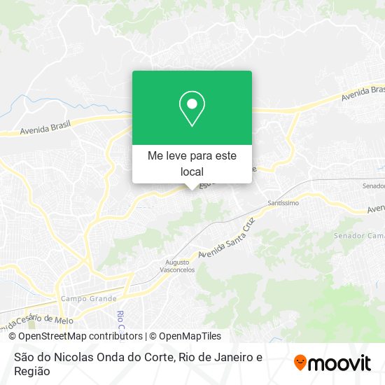 São do Nicolas Onda do Corte mapa