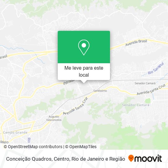 Conceição Quadros, Centro mapa