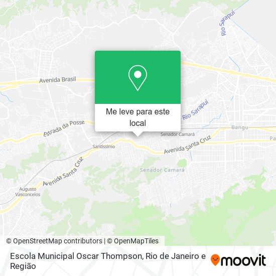 Escola Municipal Oscar Thompson mapa