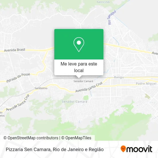 Pizzaria Sen Camara mapa