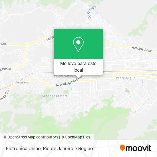 Eletrônica União mapa