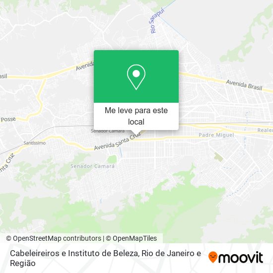 Cabeleireiros e Instituto de Beleza mapa