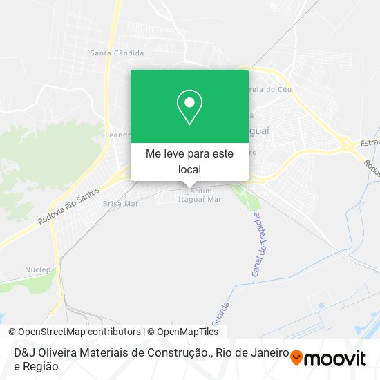 D&J Oliveira Materiais de Construção. mapa