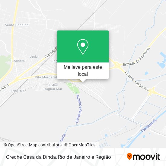 Creche Casa da Dinda mapa