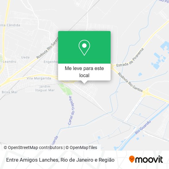 Entre Amigos Lanches mapa