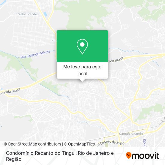 Condomínio Recanto do Tingui mapa