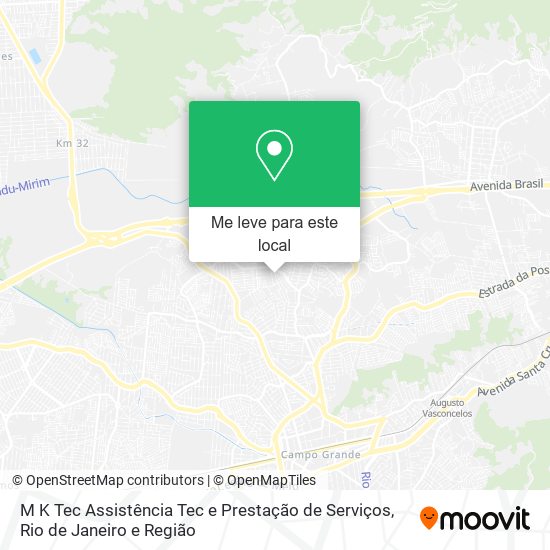 M K Tec Assistência Tec e Prestação de Serviços mapa