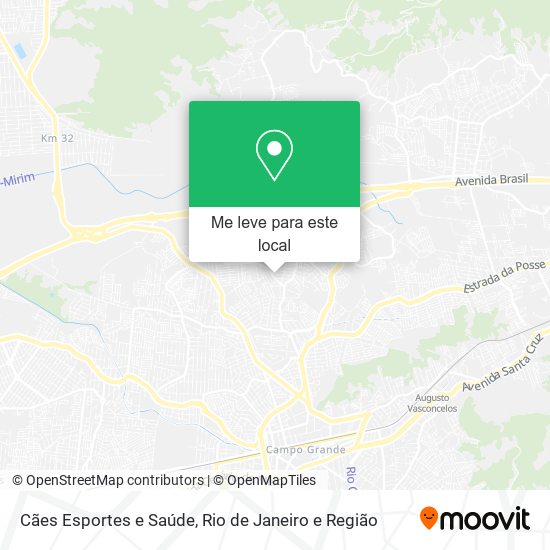Cães Esportes e Saúde mapa