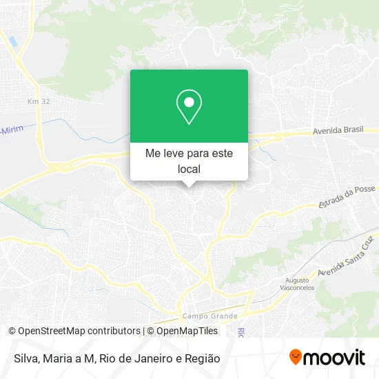 Silva, Maria a M mapa