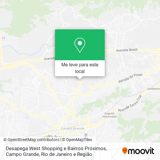 Desapega West Shopping e Bairros Próximos, Campo Grande mapa