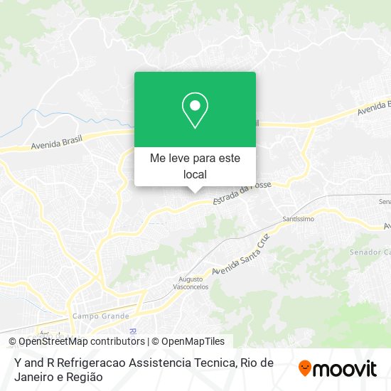 Y and R Refrigeracao Assistencia Tecnica mapa