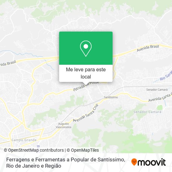 Ferragens e Ferramentas a Popular de Santíssimo mapa