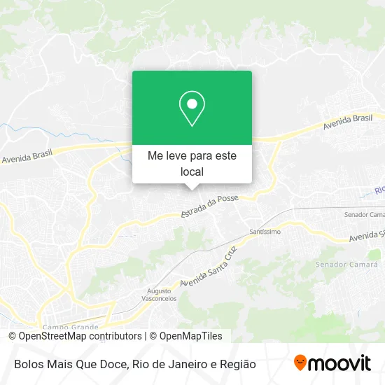 Bolos Mais Que Doce mapa