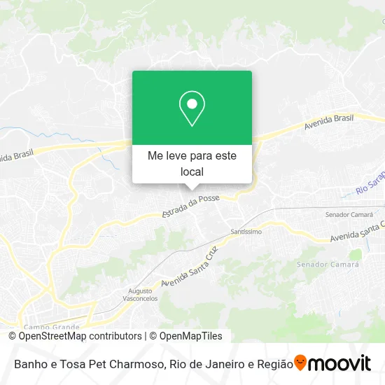 Banho e Tosa Pet Charmoso mapa