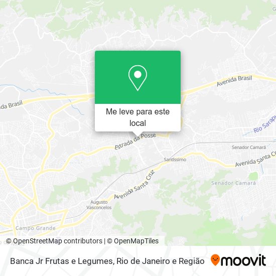 Banca Jr Frutas e Legumes mapa