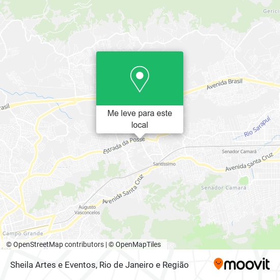 Sheila Artes e Eventos mapa