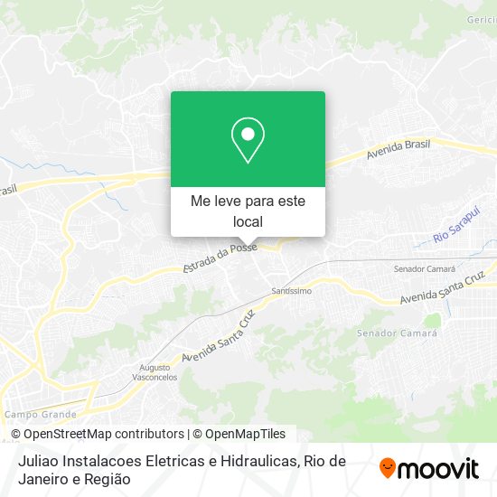 Juliao Instalacoes Eletricas e Hidraulicas mapa