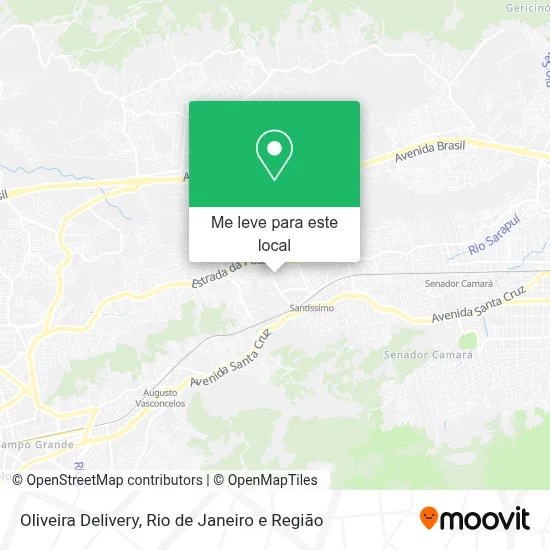 Oliveira Delivery mapa