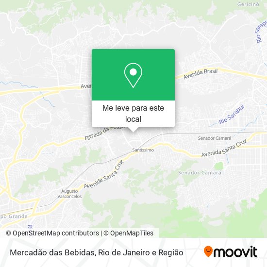 Mercadão das Bebidas mapa