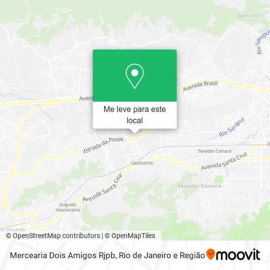 Mercearia Dois Amigos Rjpb mapa