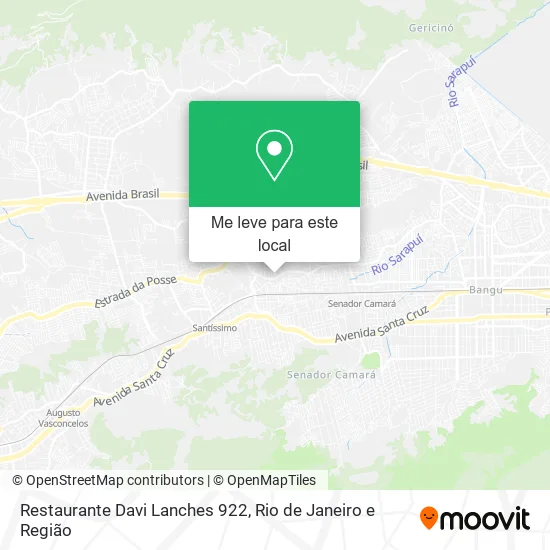 Restaurante Davi Lanches 922 mapa