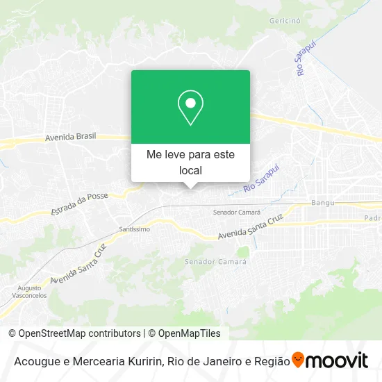 Acougue e Mercearia Kuririn mapa