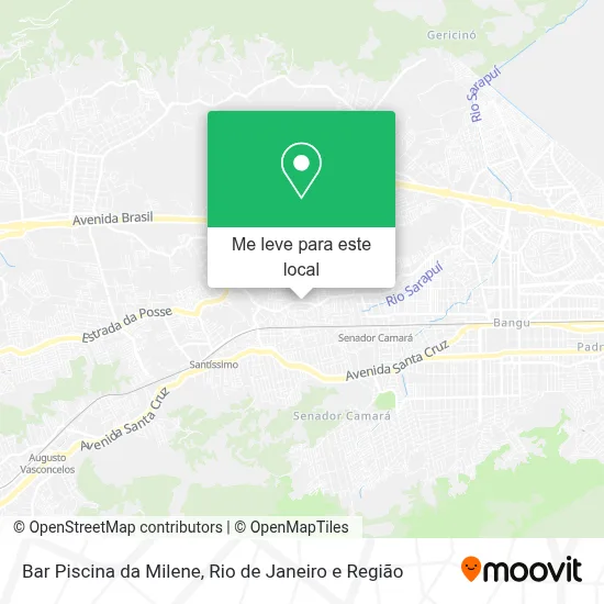 Bar Piscina da Milene mapa