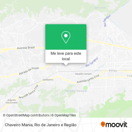 Chaveiro Mania mapa