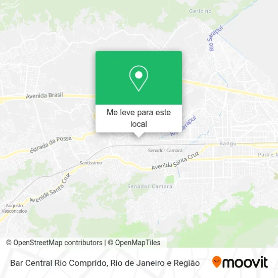 Bar Central Rio Comprido mapa